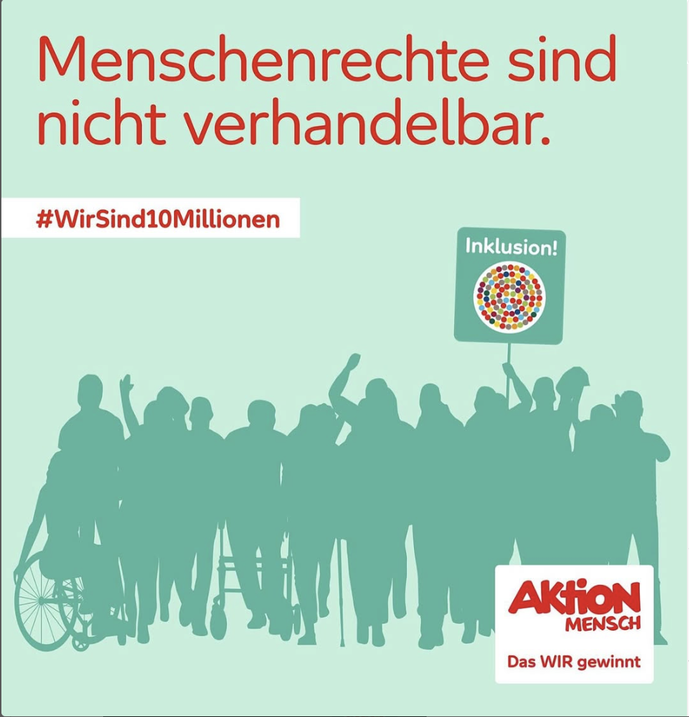 Menschenrechte sind nicht verhandelbar! Aktion Mensch Protesttag 5. Mai 2025 Menschenrechte sind nicht verhandelbar! Aktion Mensch Protesttag 5. Mai 2025
